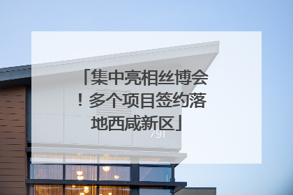 集中亮相丝博会！多个项目签约落地西咸新区