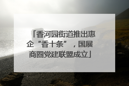 香河园街道推出惠企“香十条”，国展商圈党建联盟成立