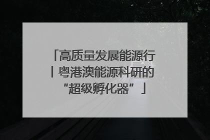 高质量发展能源行丨粤港澳能源科研的“超级孵化器”