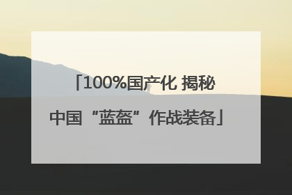 100%国产化 揭秘中国“蓝盔”作战装备