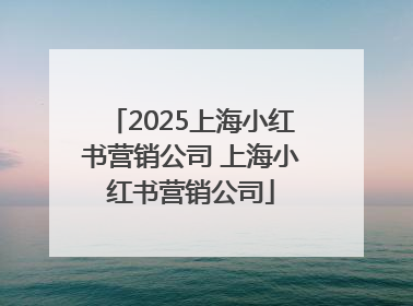 2025上海小红书营销公司 上海小红书营销公司