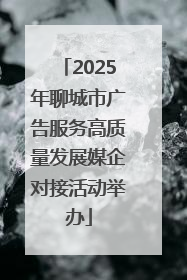2025年聊城市广告服务高质量发展媒企对接活动举办