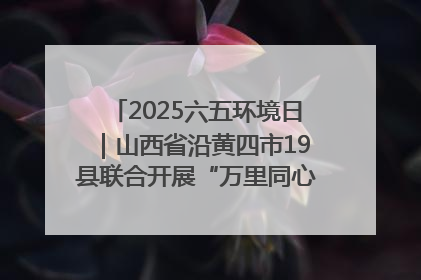 2025六五环境日｜山西省沿黄四市19县联合开展“万里同心，共护黄河”环保志愿者助力一泓清水入黄河公益活动