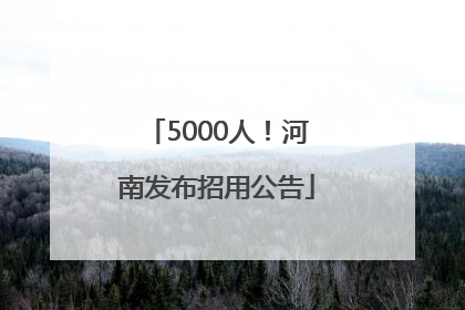 5000人！河南发布招用公告