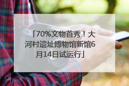 70%文物首秀！大河村遗址博物馆新馆6月14日试运行
